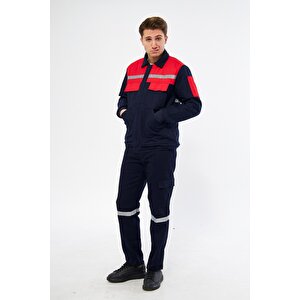 Mervem İş Takımı 7/7 Gabardin Kapitoneli Reflektörlü L