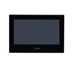 Vth2621g-p 7" Tft Lcd Dokunmatik Ekran Çok Yönlü Mikrofon Villa Tipi İntercom İç Ünite Siyah Kasa