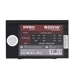 Eps-600a 12cm Fan 4xsata Aktif Pfc Power Supply Atx Btx Eps 3in1 600w Power Supply