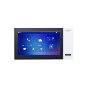 Vth2421fw-p 7" Tft Lcd Dokunmatik Ekran Çok Yönlü Mikrofon Villa Tipi İntercom İç Ünite Bayaz Kasa