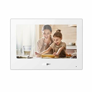 Vth5321gw-w 7" Androi̇d Wi-fi Dokunmatik Ekranlı Çok Yönlü Mikrofon Villa Tipi İntercom İç Ünite Beyaz