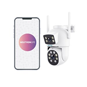 Ntl-pt-13w-dbw2 Çift Kameralı 2mp Hd Wi-fi Ve Sd Kart Pan/ti̇lt Dış Mekan Ip Kamera