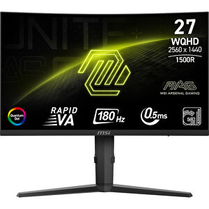 Mag 275cqrf Qd E2 27 2560x1440 180hz 0.5ms (gtg) Hdmi Dp Type-c Adaptive Sync Curved Gaming Monitor