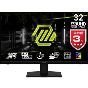 Mag 322upf 32 3840x2160 160hz 1ms Hdmi Dp Type-c Hdr 400 Freesync Premium Pivot Gaming Ips Monitor