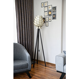 Lambader - Tripod Lambader - Dekoratif Ahşap Lambader