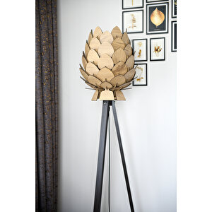 Lambader - Tripod Lambader - Dekoratif Ahşap Lambader