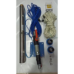 4sdm6/20 3 Hp Alarko 30 Mt Yassi Kablolu Ve Panolu 60 Mt Halatli Çi̇ft Vanali Akitma Başlikli Monofaze Takim Dalgiç Pompa