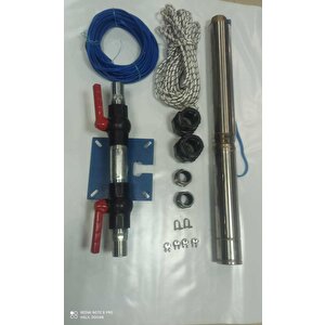4sd6/8 1 Hp Alarko Tri̇faze 15 Mt Yassi Kablolu  30 Mt Halatli Çi̇ft Vanali Akitma Başlikli  Takim Dalgiç Pompa