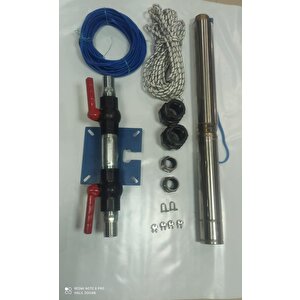 4sd10/10 2hp Alarko Tri̇faze 15 Mt Yassi Kablolu  30 Mt Halatli Çi̇ft Vanali Akitma Başlikli  Takim Dalgiç Pompa