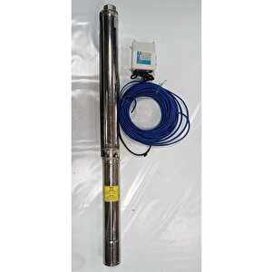 Impo Sk 408/14 Technoplast Başlıklı Derin Kuyu  3 Hp Monofaze Motorlu 40 Mt Kablolu Panolu Dalgıç Pompa