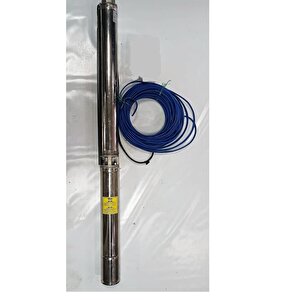 Impo Sk 415/15 Krom Başlıklı Derin Kuyu  5,5 Hp Trifaze Motorlu 20 Mt Kablolu  Dalgıç Pompa