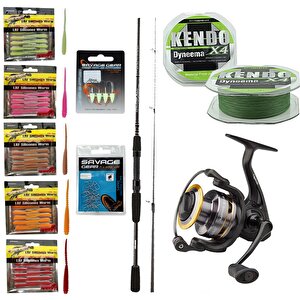 Yekoutdoor Silikonlu Lrf Seti Okuma Wave Power 213 Cm 0-8 Gr Lrf Kamışı&dam Quick Impressa 4s 2500s Fd 3+1bb Igsp Olta Makinesi