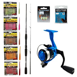 Yekoutdoor Silikonlu Lrf Seti Okuma Wave Power 213 Cm 0-8 Gr Lrf Kamışı&xt-20ebokuma X-otic Xt-20eb 1bb Olta Makinesi