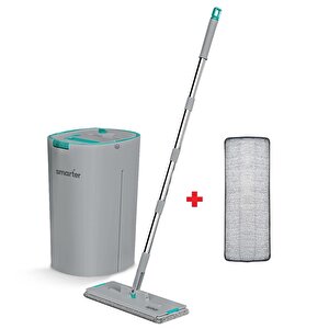 Aqua Jet Yedekli Temiz & Kirli Suyu Ayırma Özelliği Tablet Mop Temizlik Seti Paspas
