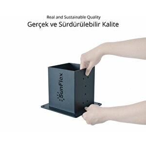 14 X 14 Ahşap Kolonlar İçin Uniflex Pergola Yer Ve Duvar Montaj Braketi