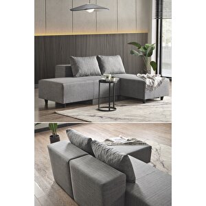Corner Poly-m Köşe Takimi-kanepe-yatak-di̇nlenme 4 Farkli Model Tek Modül-gri̇