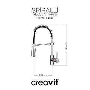 Spiralli Mutfak Armatürü