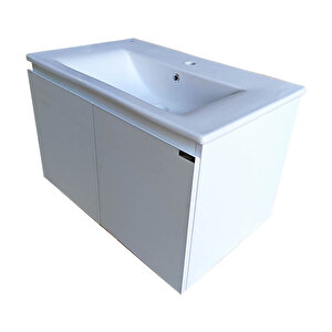 Alpu Yuvarlak Aynalı Banyo Dolabı Beyaz 65 Cm