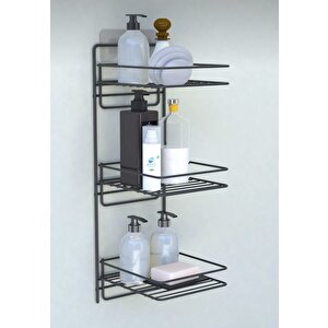 Yapışkanlı Banyo Düzenleyici 3 Katlı Raf Şampuanlık