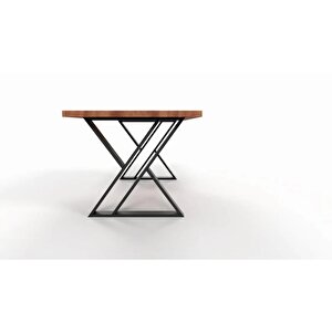 Mavitrend Dekoratif Metal Masa Ayağı Kütük Masa Ayağı Mobilya Ayakları Yükseklik 70 Cm Genişlik 60 Cm
