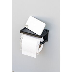 Yapışkanlı Kapaklı Tuvalet Kağıdı Askısı - Banyo Tuvalet Kağıtlığı Ve Peçetelik Organizer