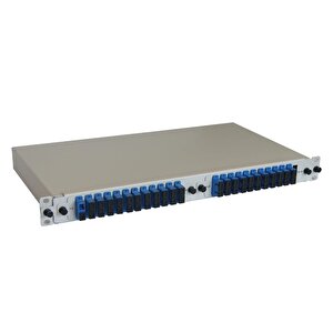1u 19” Mekanik Sürgülü Patchpanel Sc Dublex (adaptör-pigtail-kaset Yok) 48 Kapasite