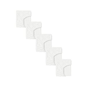 5 Adet Pamuklu Ve Lastikli 60 X 120 X 15 Cm Penye Bebek Çarşaf Beyaz