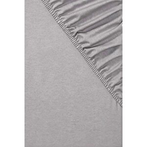 2 Adet Pamuklu Ve Lastikli 60 X 120 X 15 Cm Penye Bebek Çarşaf Sarı Gri