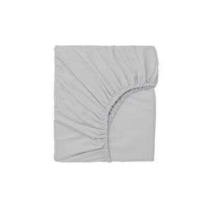 2 Adet Pamuklu Ve Lastikli 60 X 120 X 15 Cm Penye Bebek Çarşaf Pembe Gri