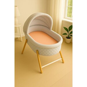 60 X120 + 15 Cm Pamuklu Ve Lastikli Fittet Penye Bebek Çarşafı Yavruağzı