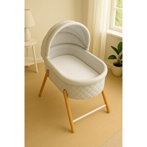 3 Adet 50 X 90 X 10 Cm Anne Yanı Lastikli Penye Kumaş Bebek Çarşafı Beyaz