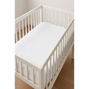 4 Adet 50 X 90 + 10 Cm Anne Yanı Lastikli Penye Kumaş Bebek Çarşafı