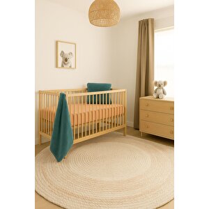 3 Adet 50 X 90 X 10 Cm Anne Yanı Lastikli Penye Kumaş Bebek Çarşafı Yavru Ağzı