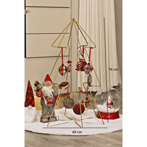 Premium Luxury Series 75 Cm Yılbaşı Ağacı,Gold Demir,Süssüz,Noel Ağacı