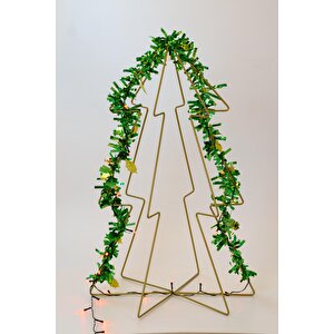 Premium Luxury Series 75 Cm Yılbaşı Ağacı,Gold Demir,Süssüz,Noel Ağacı