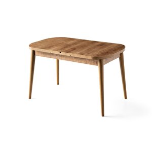 Nisa Açılır Mdf Oval Mutfak Masası 70x110 Ceviz