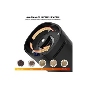 Be-2220 2'li Standlı Pilli Led Işıklı Otomatik Tuz Ve Karabiber Öğütücü Değirmeni