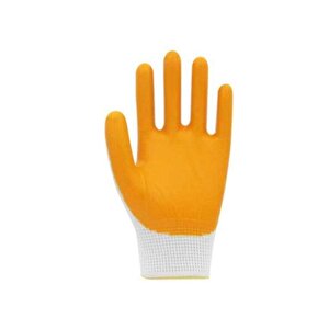 Beybi Pn5 No: 10 Beyaz - Sarı Polyester Astarlı Nitril Eldiven 12 Çift