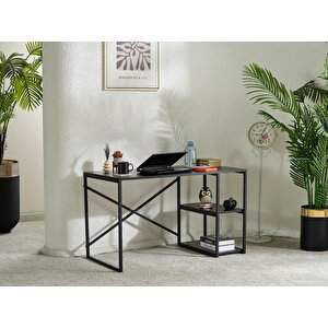 Venus Calisma Masasi Ofis Masasi Siyah