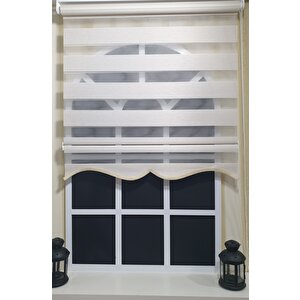 Zebra Stor Perde Bej Etek Dilimli St 002 130x260 cm