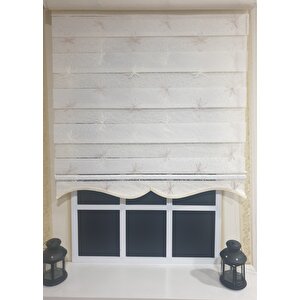Zebra Stor Nakışlı Beyaz  Etek Dilimli Stb 470