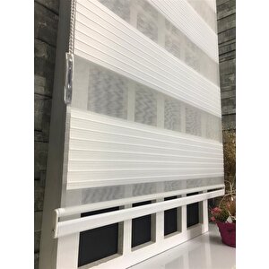Pliseli Stor Zebra Perde Ekru Stb481-d 120x200 cm