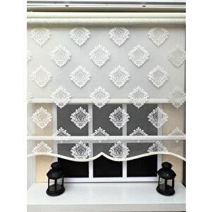 Çift Mekanizmalı Ekru Tül Perde Ve Stor Perde Stb45239-v105 120x200 cm