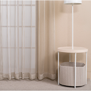 Kare Petekli Tül Perde - Ütü Istemez- Sık S Pile Dikim 350x250 cm