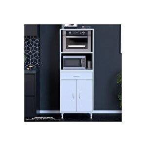 Birce Lina M-60 X 162,4 X 48 Cm Çekmeceli Çok Amaçlı Fırın Ve Banyo & Mutfak Dolabı