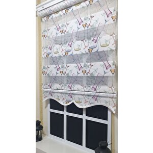 Pliseli Zebra Stor Kadeh Baskılı Etek Dilimli St 027