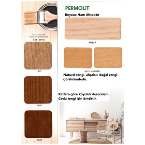 Permolife Su Bazlı Parlak Ahşap Vernik - Natural - 0.75 Lt.