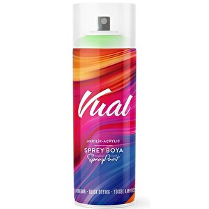 Vual Akrilik Sprey Boya Beyaz Mat 400 Ml - Ral9010