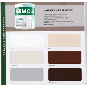 Permolife Su Bazlı Amerikan Panel Kapı Boyası - Beyaz - 2.5 Lt.