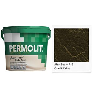 Duvart Sedef Dekoratif Duvar Boyası - Ap12 Grani̇t Kahve - 0.75 Lt.